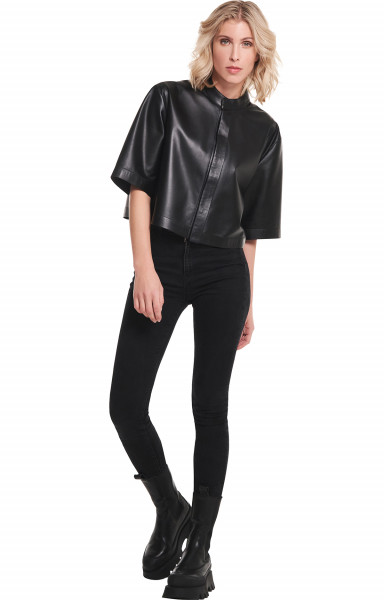 LEATHER BLOUSE TANJUN LEATHER BLOUSE TANJUN
